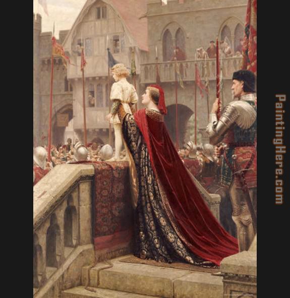 Edmund Blair Leighton A Little Prince Likely in Time to Bless a Royal Throne